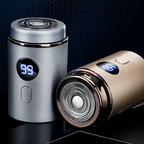 Portable electric shaver with LED display and USB charging