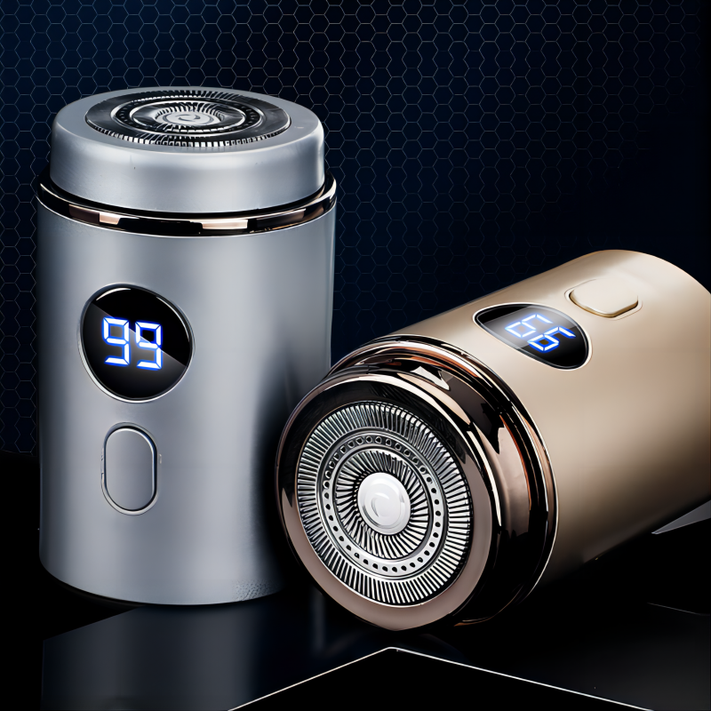 Portable electric shaver with LED display and USB charging