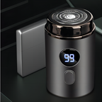 Portable electric shaver with LED display and USB charging