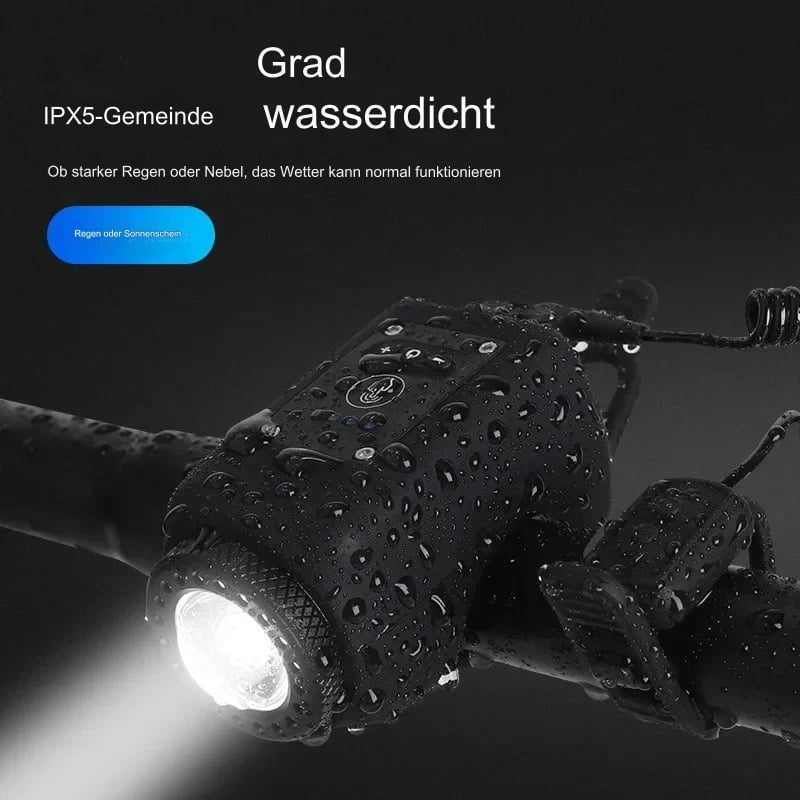 Elektronische Fahrradhupe mit LED-Licht 110dB