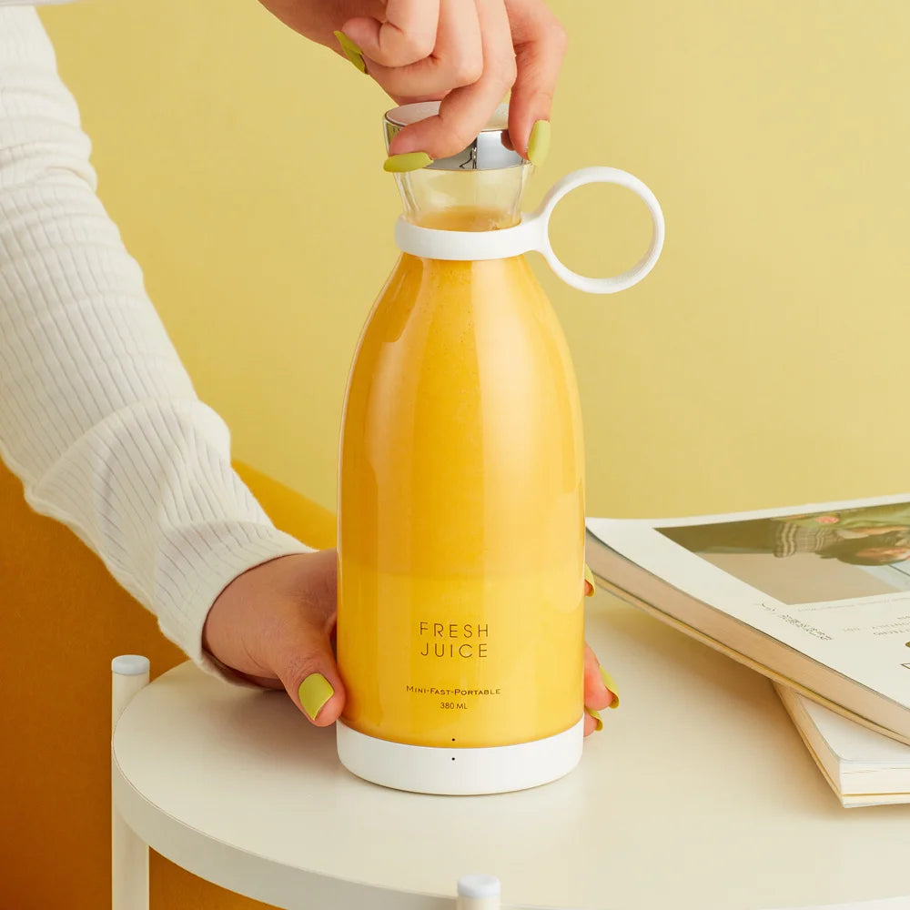 Portable Mixer Bottle 420 ml – Fresh Smoothies in Seconds, Cordless