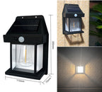 Solar Lantern Wall Light with Motion Sensor – Set of 2