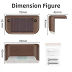 Solar Step Light Set of 8 – Safe on the Go, Beautifully Illuminated