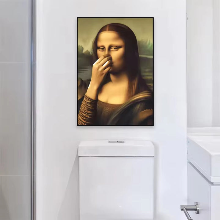 Mona Lisa Bathroom Canvas