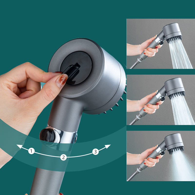High-pressure shower head with water filter and 3 spray modes