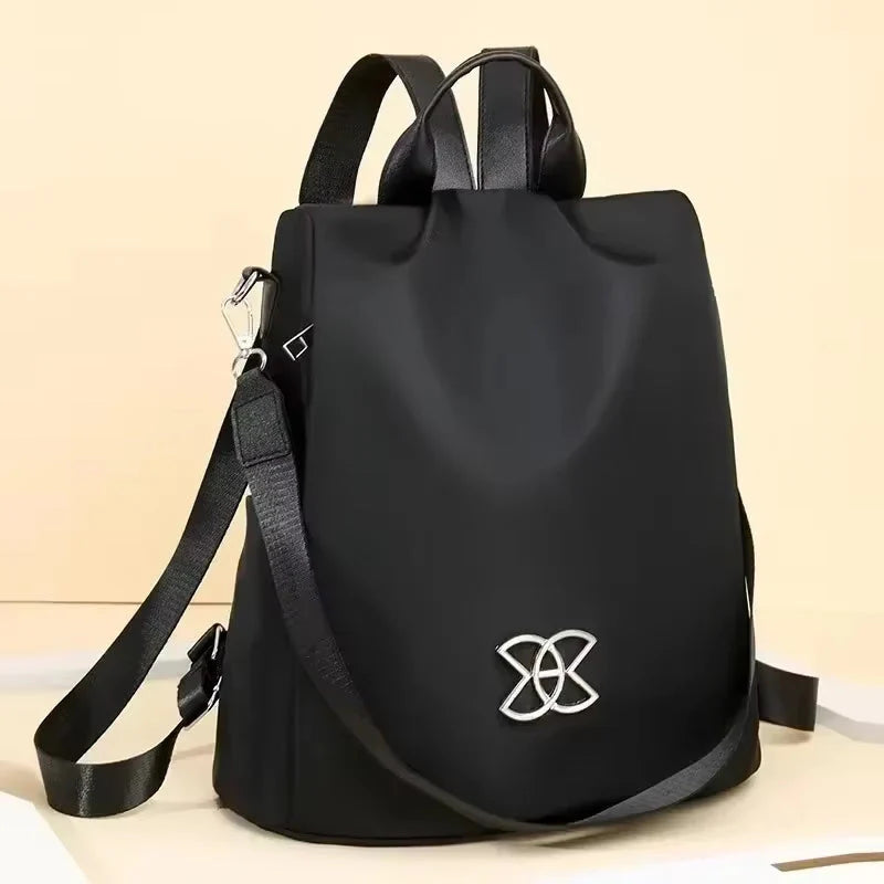 Anti-Diebstahl Rucksack – 3 Trageoptionen, wasserabweisend, Braun & Schwarz