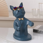 Dog figurine wine glass holder – Decorative table accessory