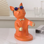 Dog figurine wine glass holder – Decorative table accessory