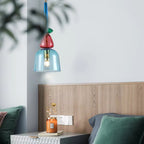 Colorful pendant light with glass shade – Living room & dining room