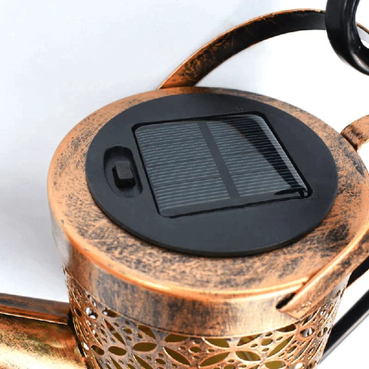 Solar Garden Lamp with Rain Sound – Watering Can Design