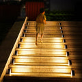 Solar stair lights for outdoors – Warm white LED light, set of 4 or 10