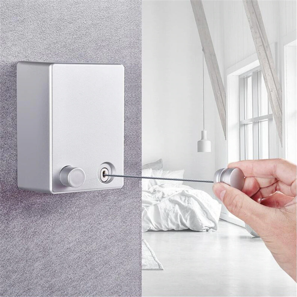 Aufrollbare Wäscheleine für Wand – Platzsparend für Innen und Außen