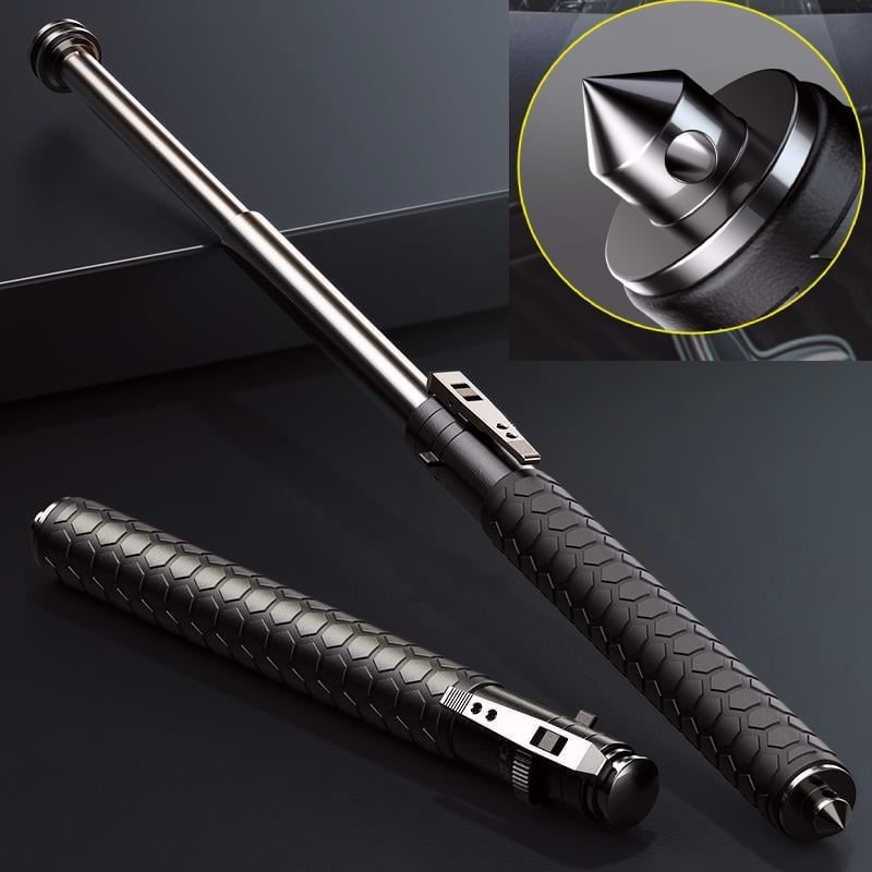 Telescopic Steel Baton Extendable with Push Button