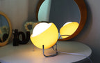 Spherical Table Lamp with Warm LED Light – Retro Style