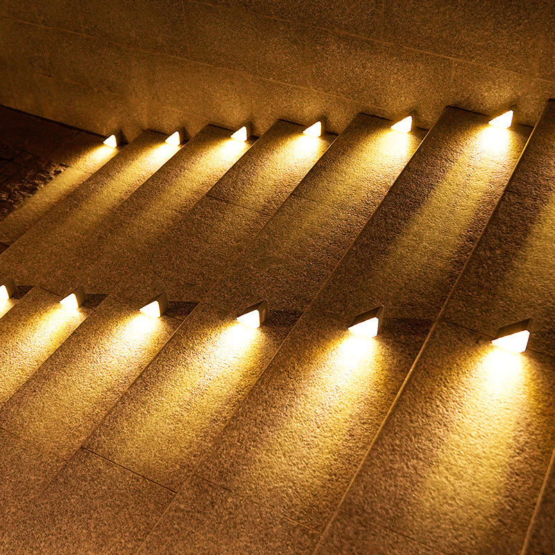 Solar stair lights for outdoors – Warm white LED light, set of 4 or 10