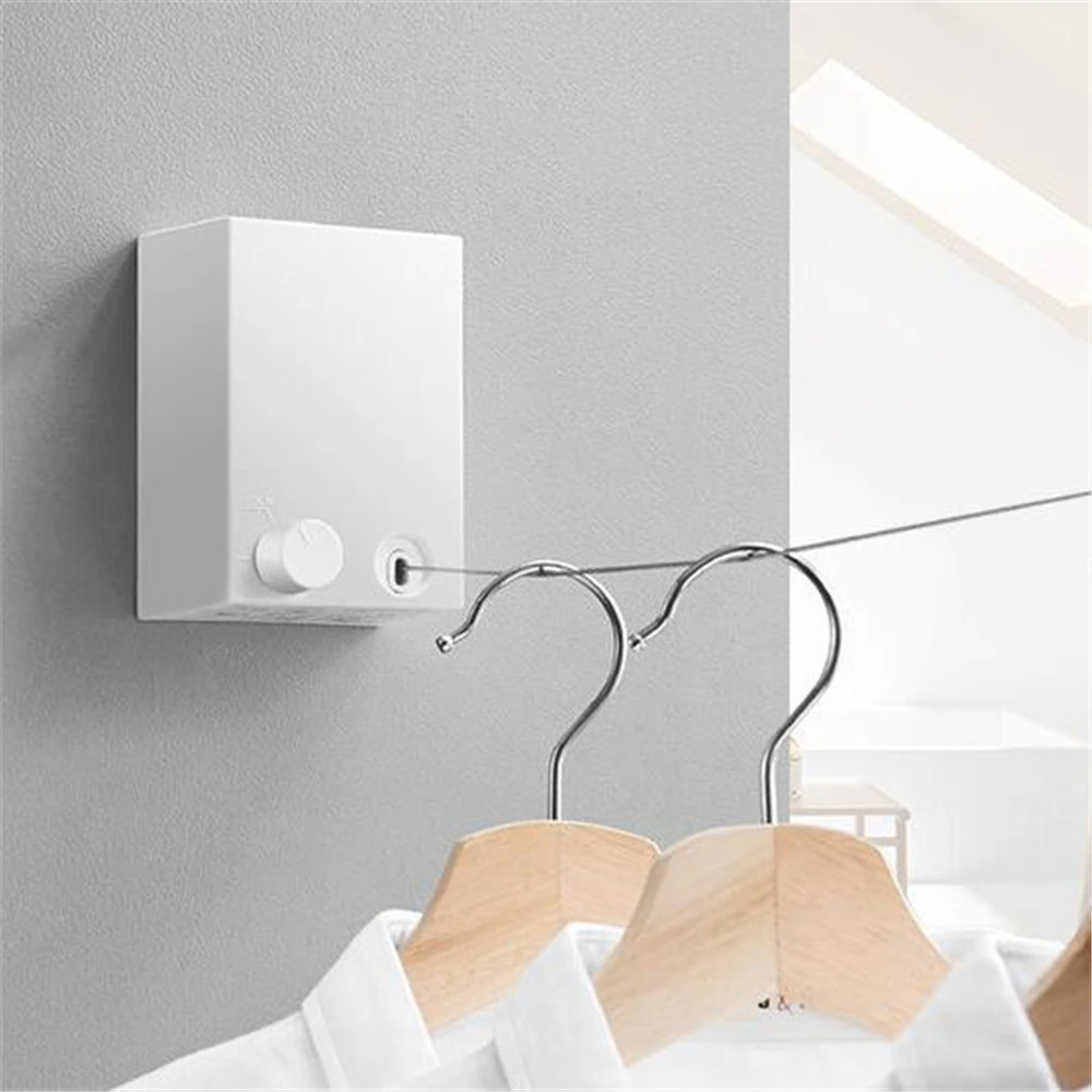 Aufrollbare Wäscheleine für Wand – Platzsparend für Innen und Außen