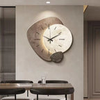Mond-Wanduhr Minimalistisch – organische Form, 4 Designs, mit oder ohne Beleuchtung