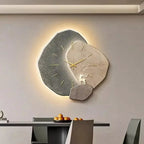 Mond-Wanduhr Minimalistisch – organische Form, 4 Designs, mit oder ohne Beleuchtung