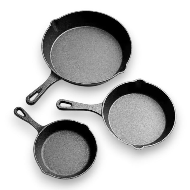 Cast Iron Pan Set (3-piece Set)