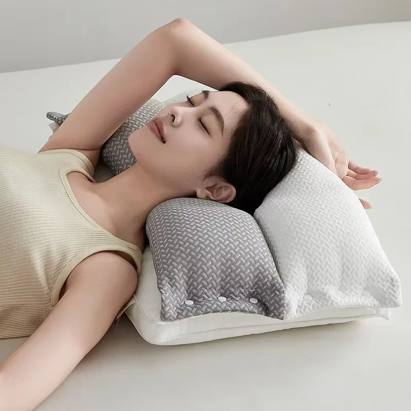 Ohne Nackenschmerzen aufwachen — Ergonomisches Stützkissen für Seiten- und Rückenschläfer