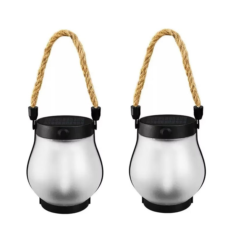 Solar-Flammenlaterne mit echtem Flackereffekt | 2er-Set