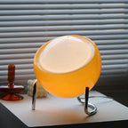 Spherical Table Lamp with Warm LED Light – Retro Style