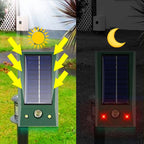 Solar-Tiervertreiber mit Ultraschall & LED-Blitz – Schutz bis 600 m², wetterfest