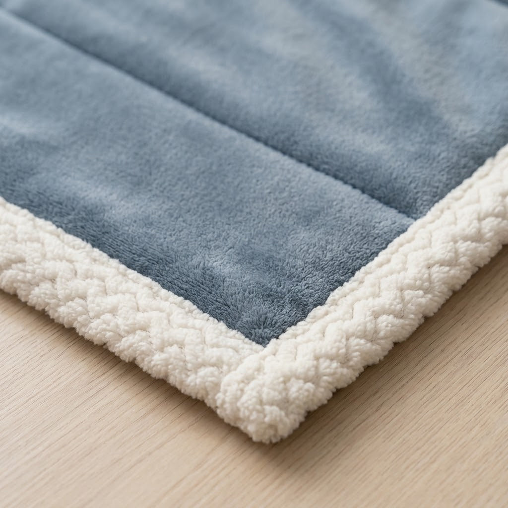 Double-layer cozy blanket - milk fleece with sherpa backing, 120 × 200 to 200 × 230 cm