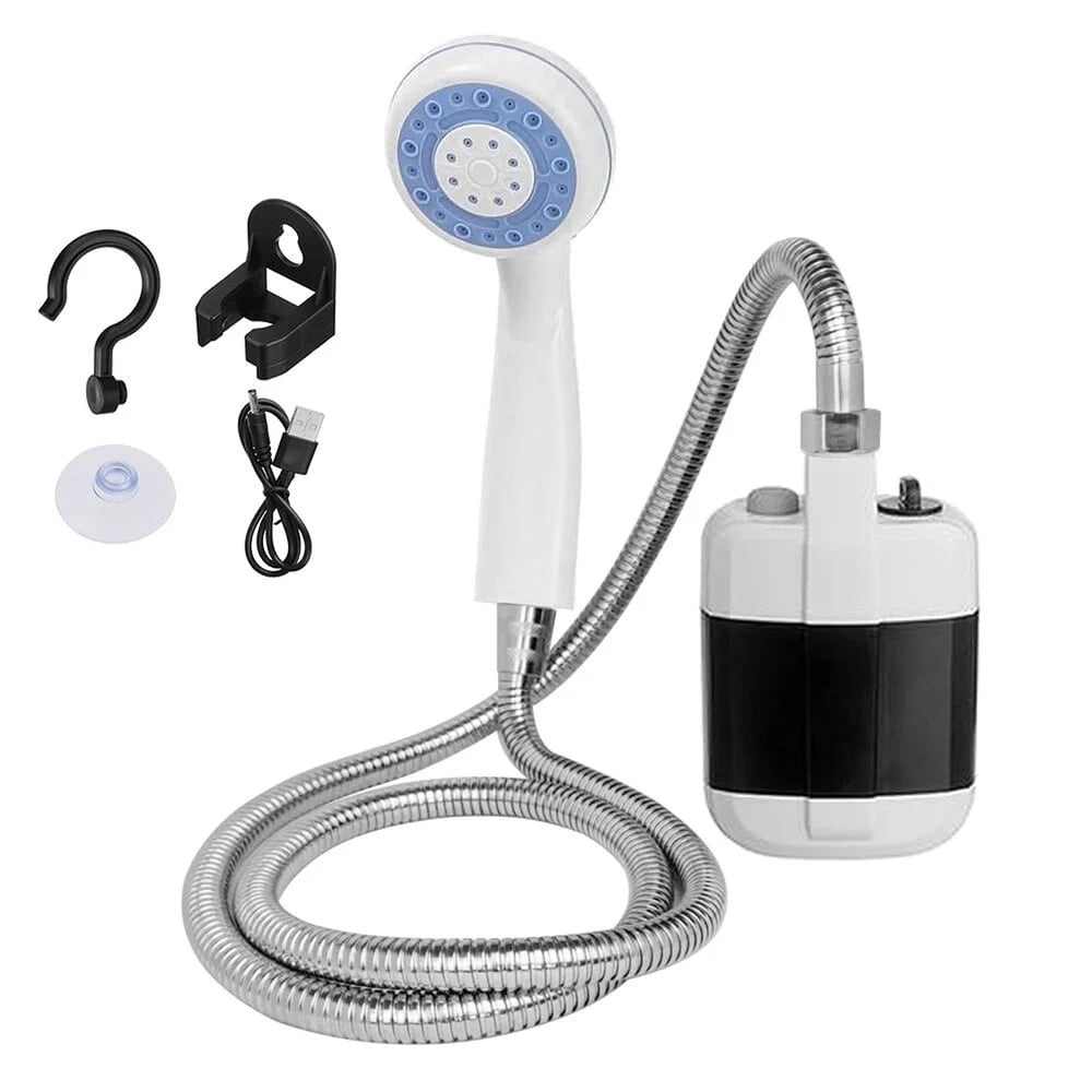 Camping shower USB with pump – portable and rechargeable