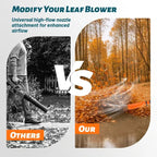 Leaf Blower Air Booster Attachment with Venturi Design