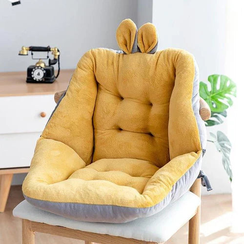 Ergonomisches Sitzkissen mit Rückenstütze und Hasenohren