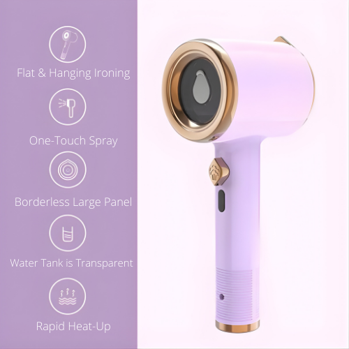 Compact Travel Iron with Steam Function – Removes Wrinkles in Seconds