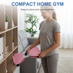 Stepper with resistance bands for full-body workout