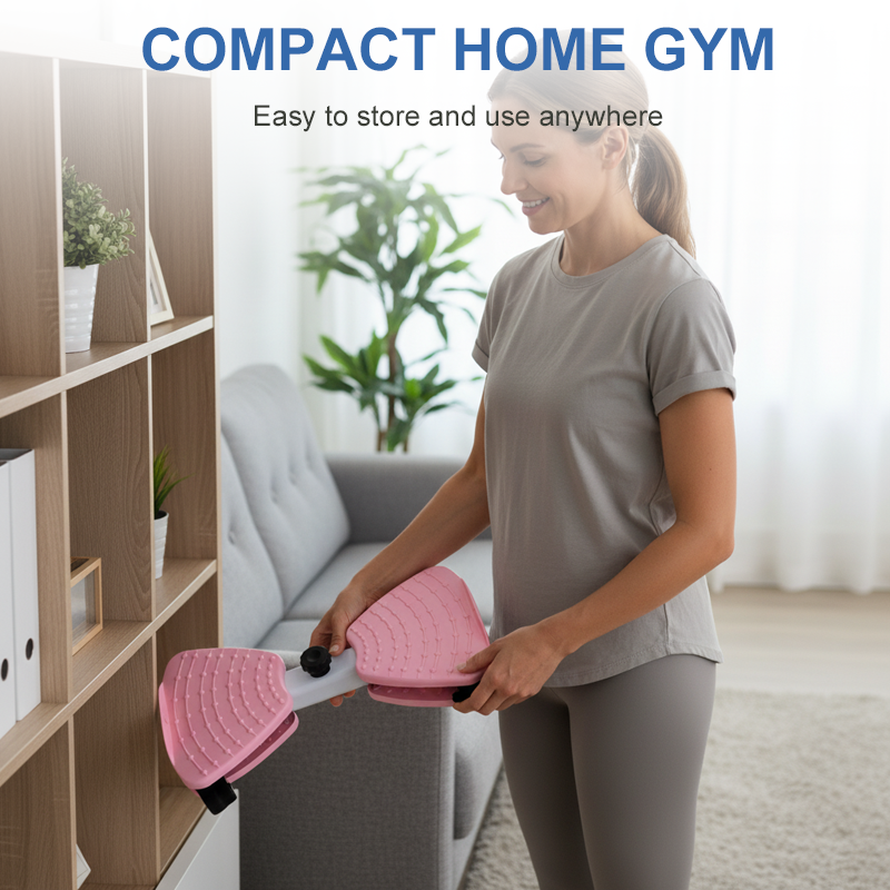 Stepper with resistance bands for full-body workout