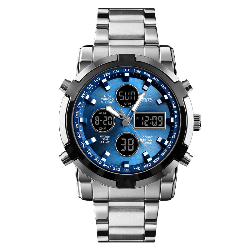 Digital-Armbanduhr mit Multifunktionsdisplay
