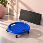 Bauchtrainer Scheibe drehbar 360 Grad mit Rollen