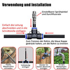 Irrigation system spray mist 360° adjustable