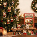 Chihuahua Advent calendar with 24 acrylic ornaments for the Christmas tree