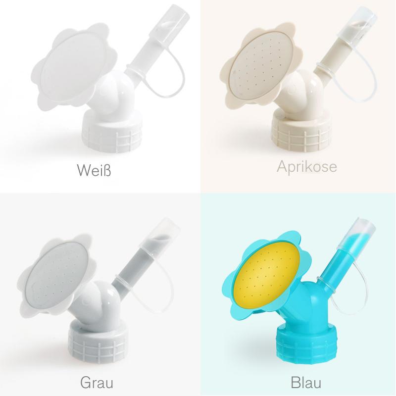 Flower-shaped pouring attachment for bottles – spray head for watering