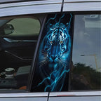 Car B-pillar protective film with scratch protection