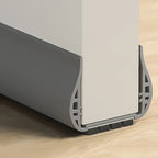 Adjustable door seal against drafts and heat loss