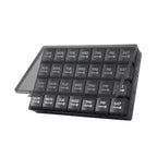 Medication Organizer 28 Compartments – Weekly Dispenser for Tablets