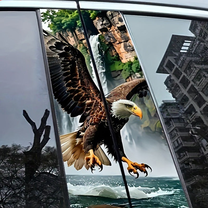 Car B-pillar protective film with scratch protection