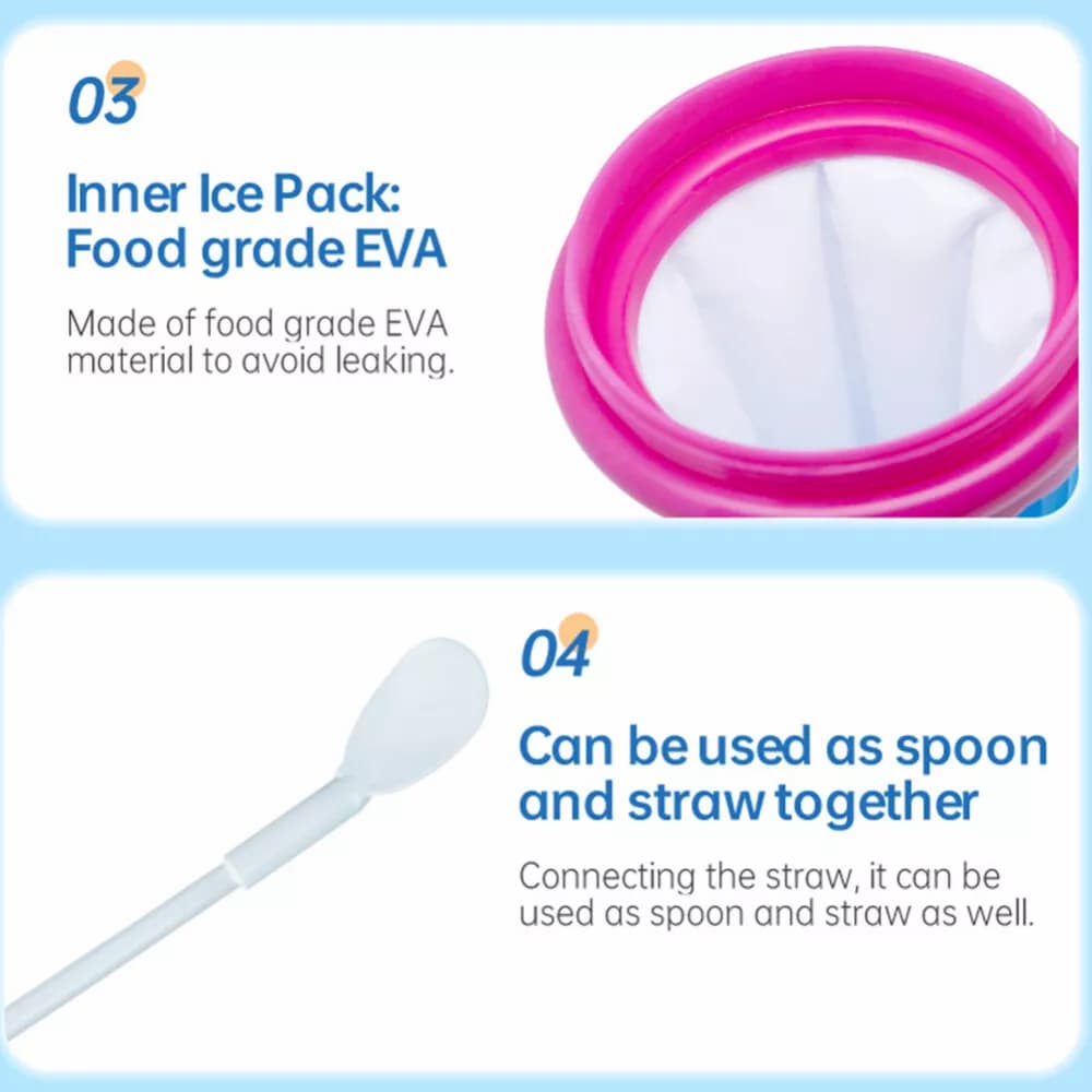 Slush maker cup with cooling core