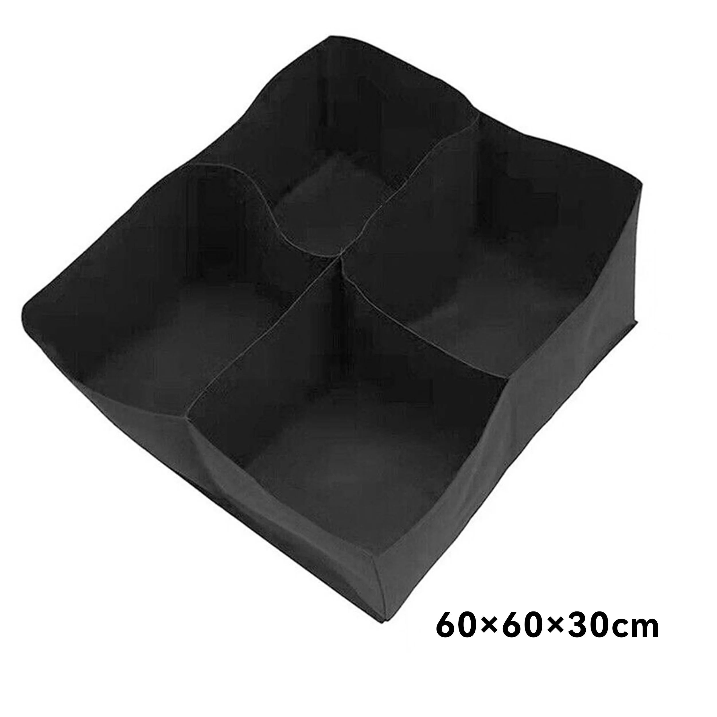 Raised bed with planting pockets made of nonwoven fabric