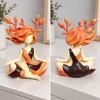 Yoga-Figur Dekorativ Handbemalt