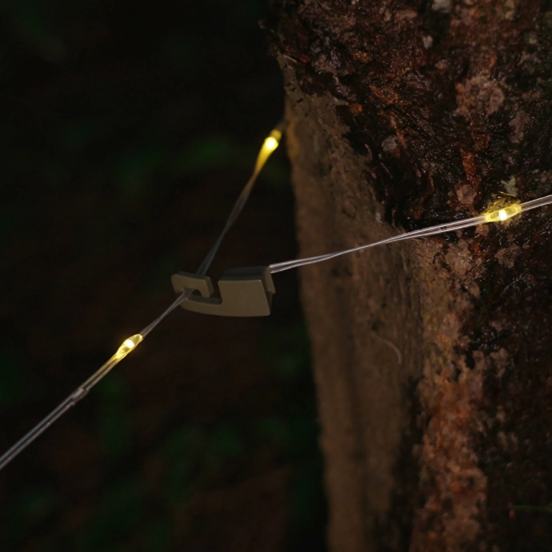 LED-Lichterkette wasserdicht 10 m mit 20h Akkulaufzeit
