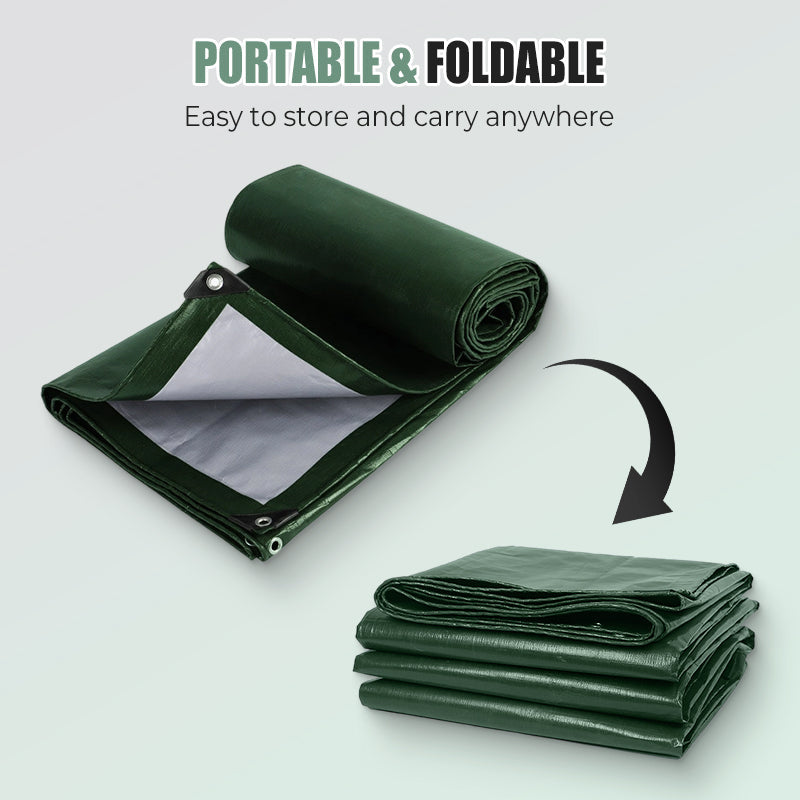 Waterproof tarpaulin with UV protection