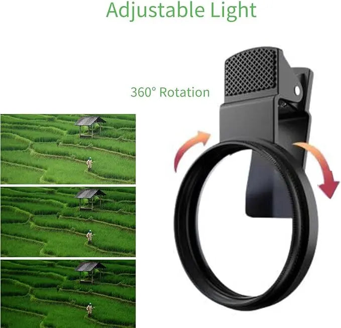 Handy-Polarisationsfilter 52 mm mit Universal-Clip