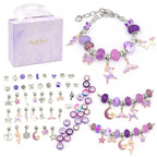 Bracelet Craft Kit with Colorful Beads and Charms